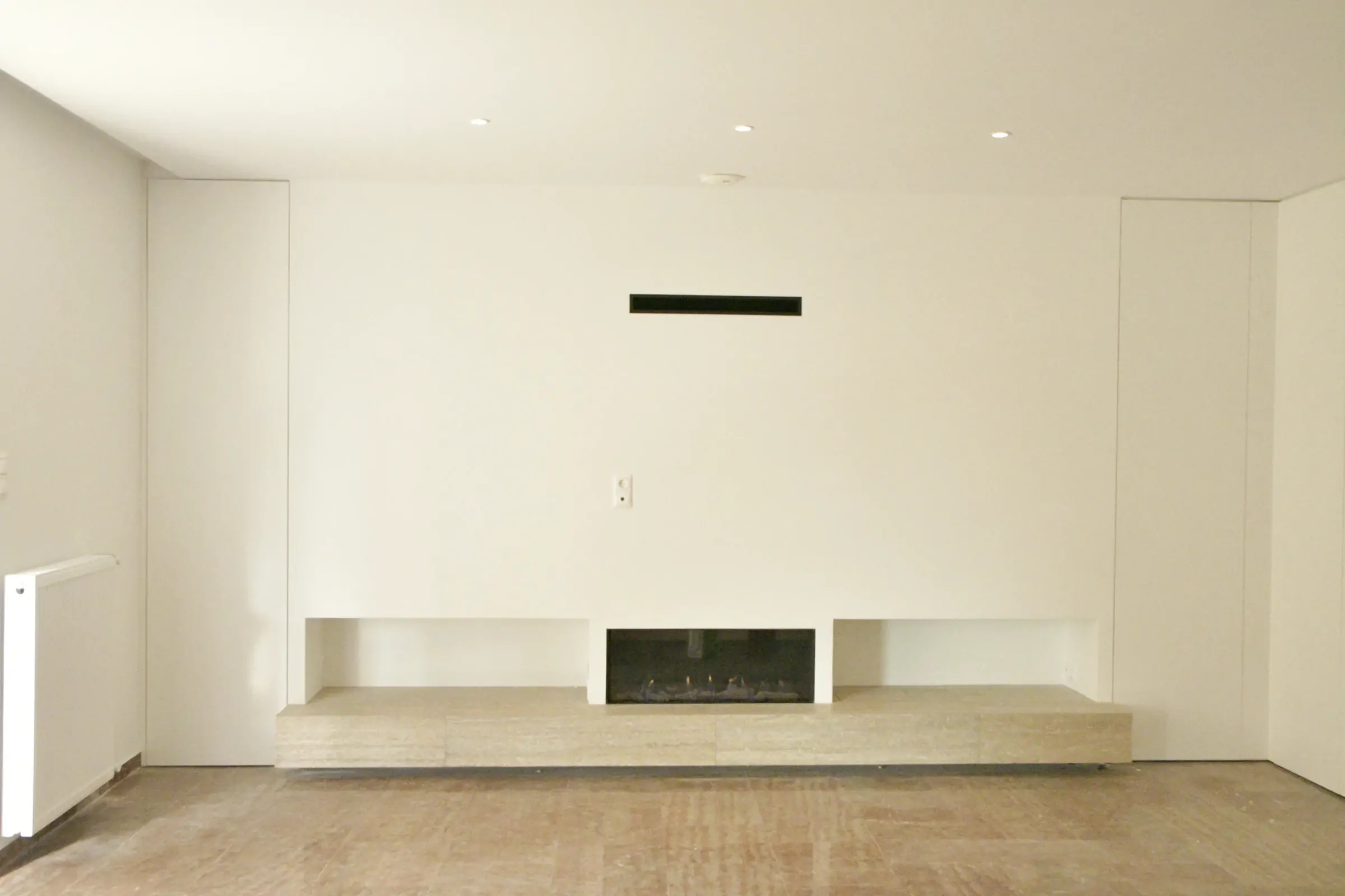 The built result follows the design while incorporating technical requirements.